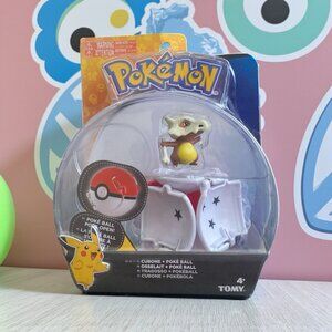 Pokemon Throw 'n' Pop Pokeball Cubone & Poke Ball Figure Set